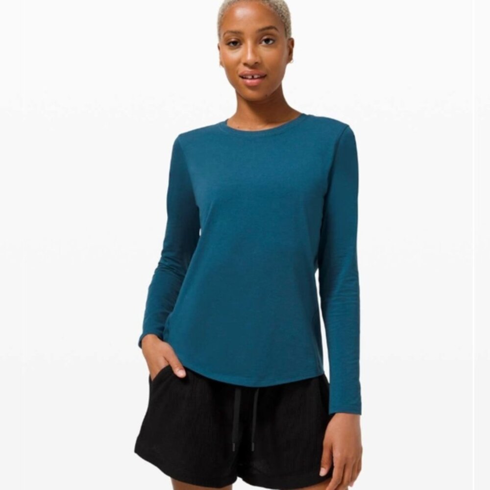 Lululemon Ever Ready Long Sleeve Blue Borealis